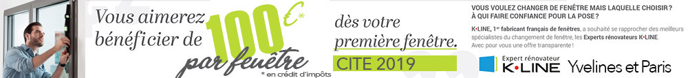 K.line : -15% dès votre première fenêtre aluminium