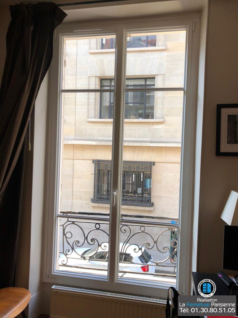 Fenêtres alu à recouvrement sur mesure - Paris - La Fermeture Parisienne